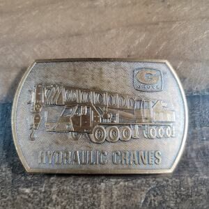 Grove Hydraulic Cranes Belt Buckle - Collectible!
